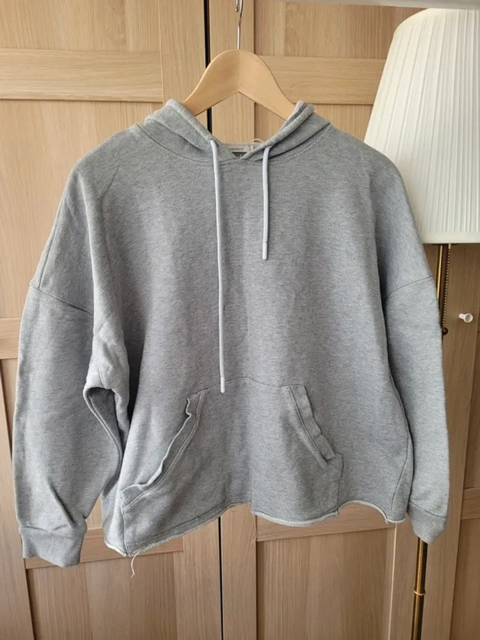 Sweatshirt gris Monoprix