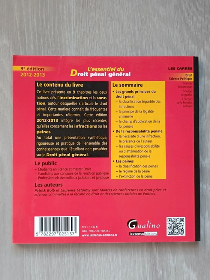 L'essentiel du droit pénal général - photo numéro 3