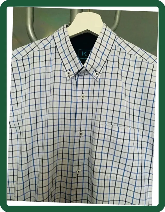 Chemise à carreaux homme Kamiserum T/M - photo numéro 2