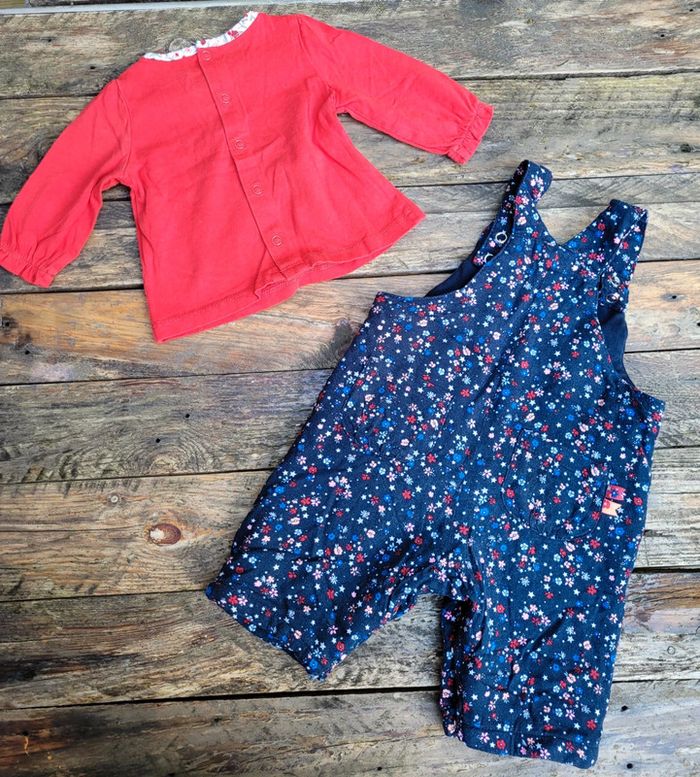 Superbe ensemble Sergent Major, 3 mois, salopette 💐 et tee-shirt manches longues 🐭 - photo numéro 5