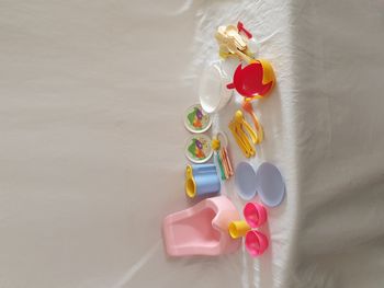 Lot dinette pot chauffe biberon berchet + accessoires autres pour poupée Vintage