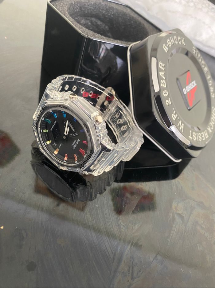 Montre G Shock transparente noire multicolore - photo numéro 3