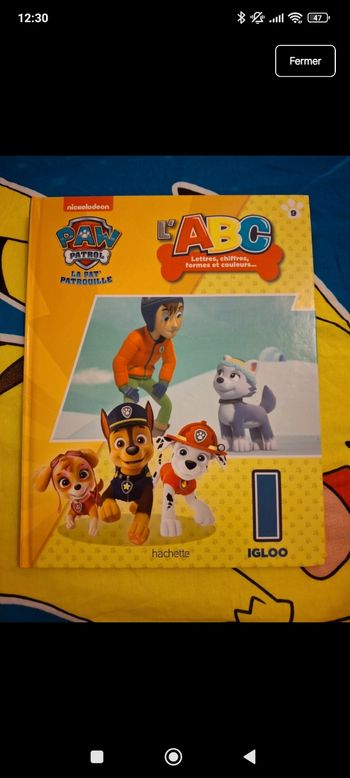 Pat patrouille lettre i