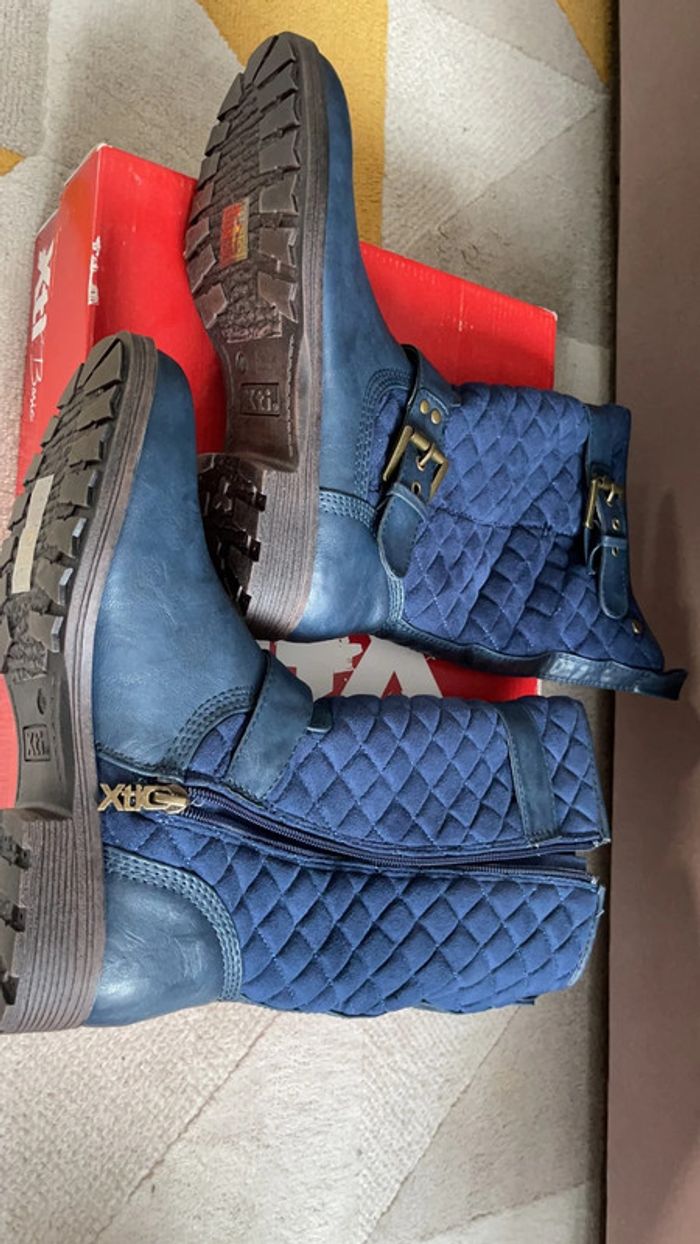 Bottes xti neuves 39 bleues - photo numéro 2