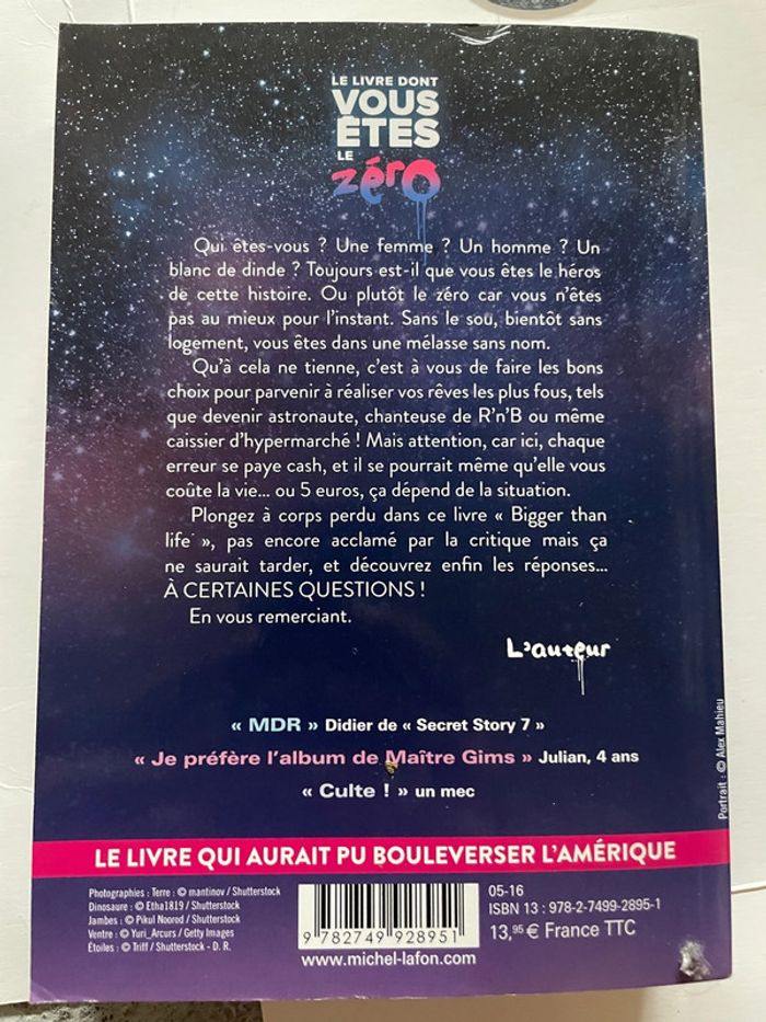 Le livre dont vous êtes le zéro - kemar - photo numéro 2