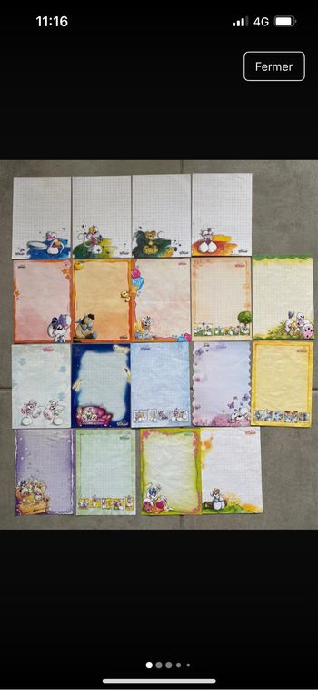 Lot de 18 Feuilles Diddl A6