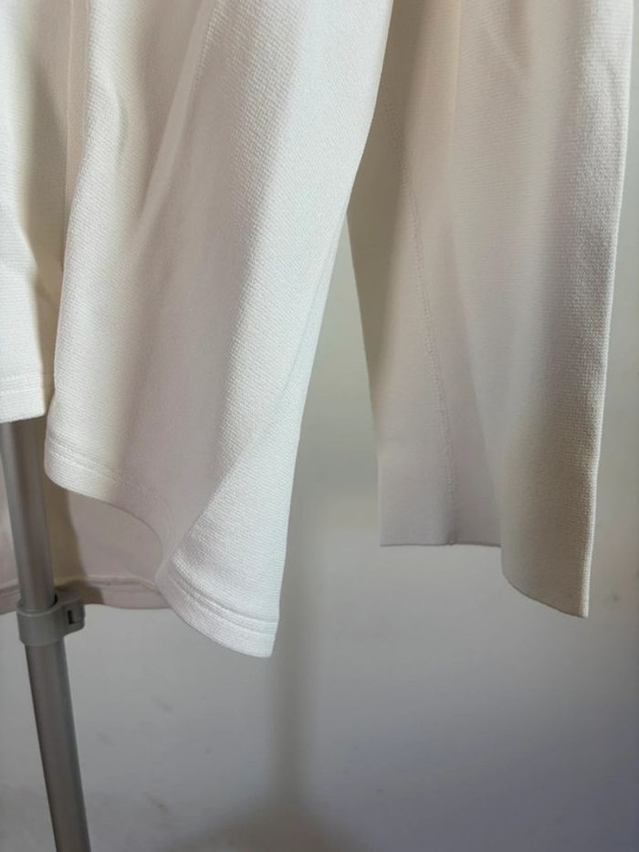 T-shirt en col V Claudius taille L/Xl blanc vintage - photo numéro 5
