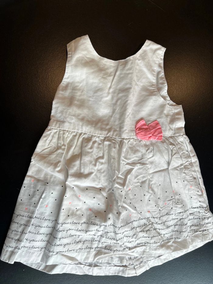 Robe blanche à motif - photo numéro 1