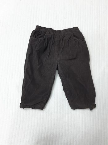 Pantalon côtelé marron Bout'chou 9 mois