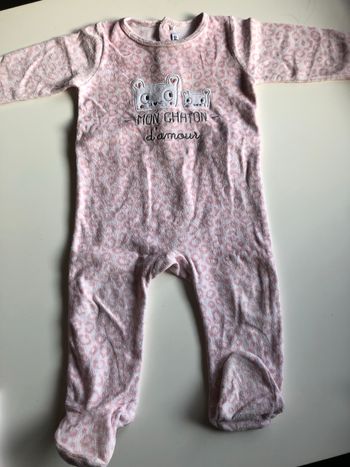 Pyjama chat bébé fille