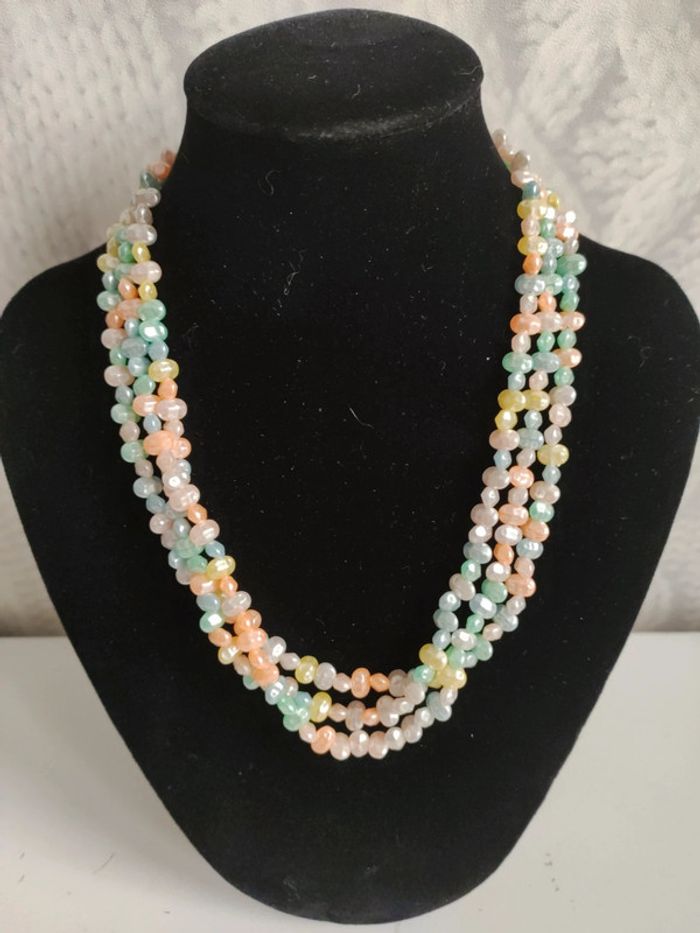 Collier 3 rangs - photo numéro 4