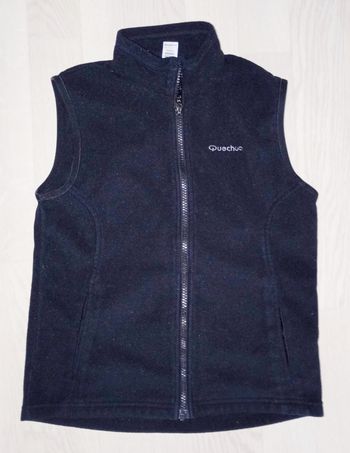 Polaire sans manche noir Quechua 
T. 10 ans