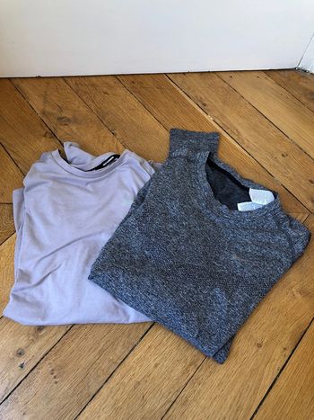 2 t-shirt nike running manches longues