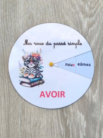 Roue du verbe avoir au passé simple