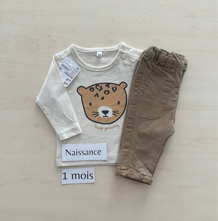 Ensemble bébé garçon- taille naissance /1 mois