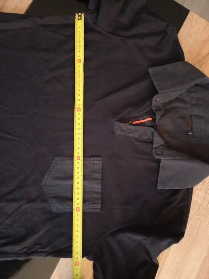 Polo noir homme S - photo numéro 10