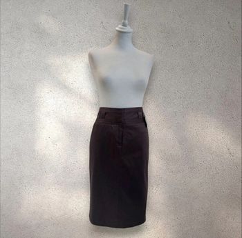 Jupe mi-longue marron jupe de tailleur neuve avec étiquette 42