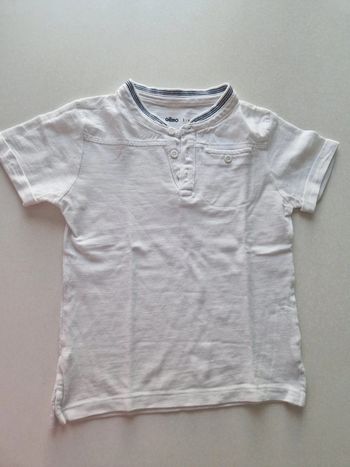 Polo blanc gemo 5 ans