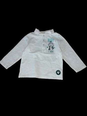 polo gris 18 mois kiabi