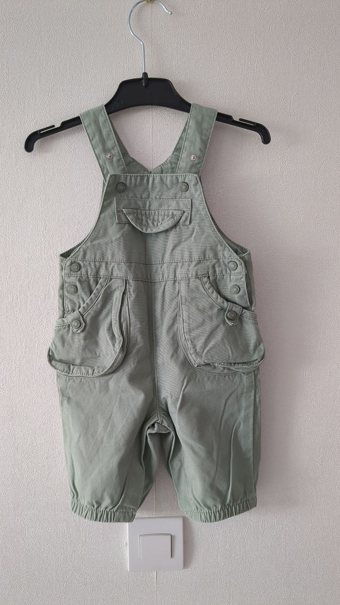 Salopette verte Obaïbi 3 mois