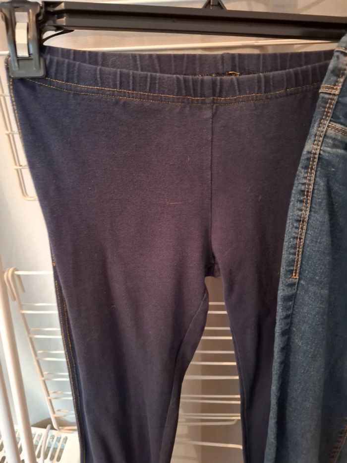 Magnifique lot d un leggings et d un jean fille - photo numéro 2