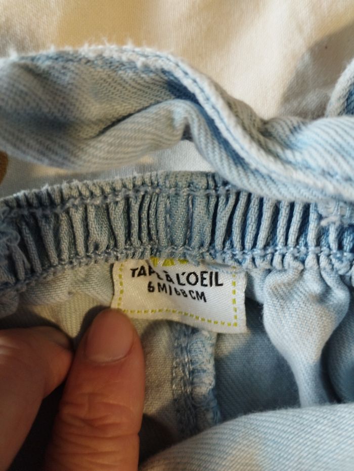 Salopette short tape a l'oeil 6 mois - photo numéro 3