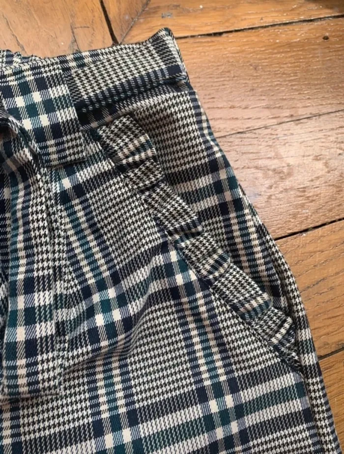 Short taille haute à carreaux - photo numéro 2