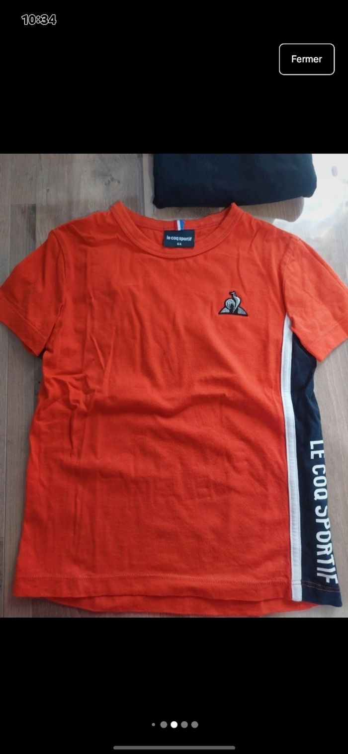 Lot 2 t shirt coq sportif garçon 6 ans - photo numéro 2