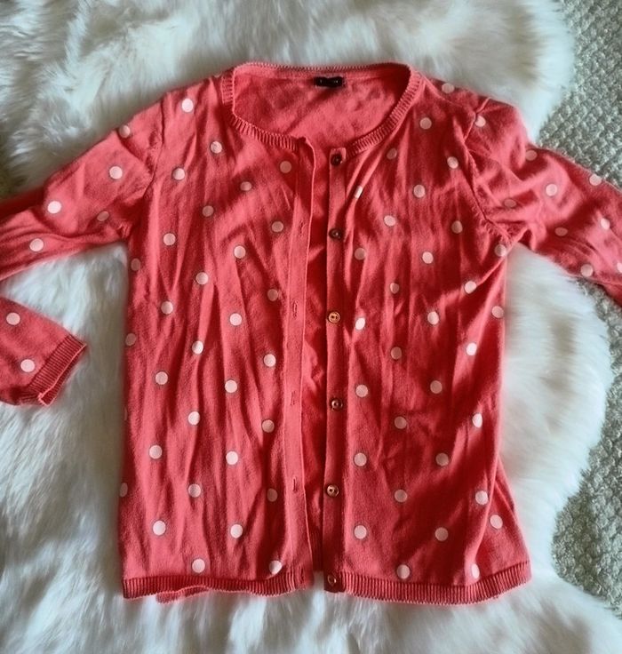 Gilet pois Kiabi 10 ans - photo numéro 3