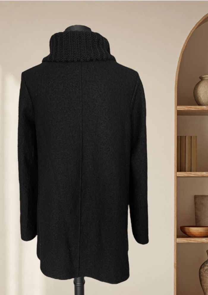 Manteau/veste noir en laine taille M Linea Cinque - photo numéro 3