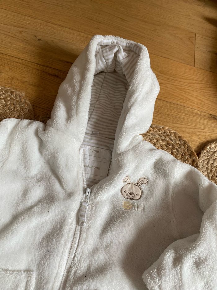 Lot de 2 vestes mixtes taille 3/6 mois toute douce et chaude - photo numéro 4