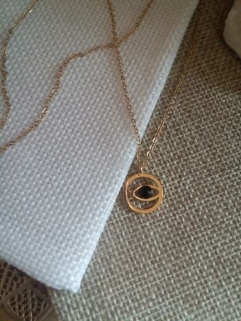 Collier oeil noir obsidienne 🖤.