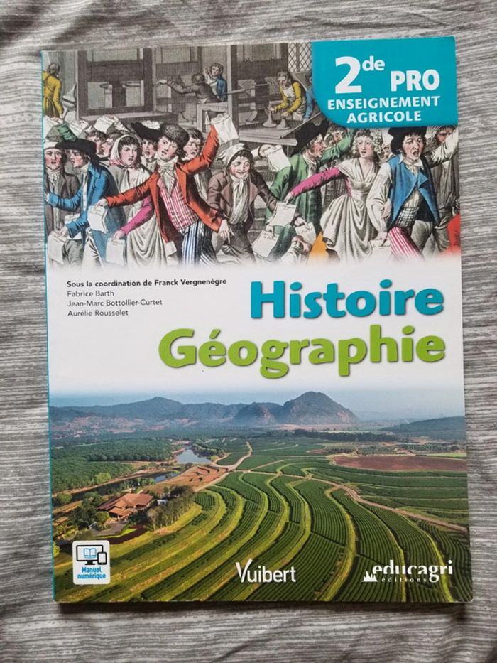 Histoire géographie seconde pro agricole