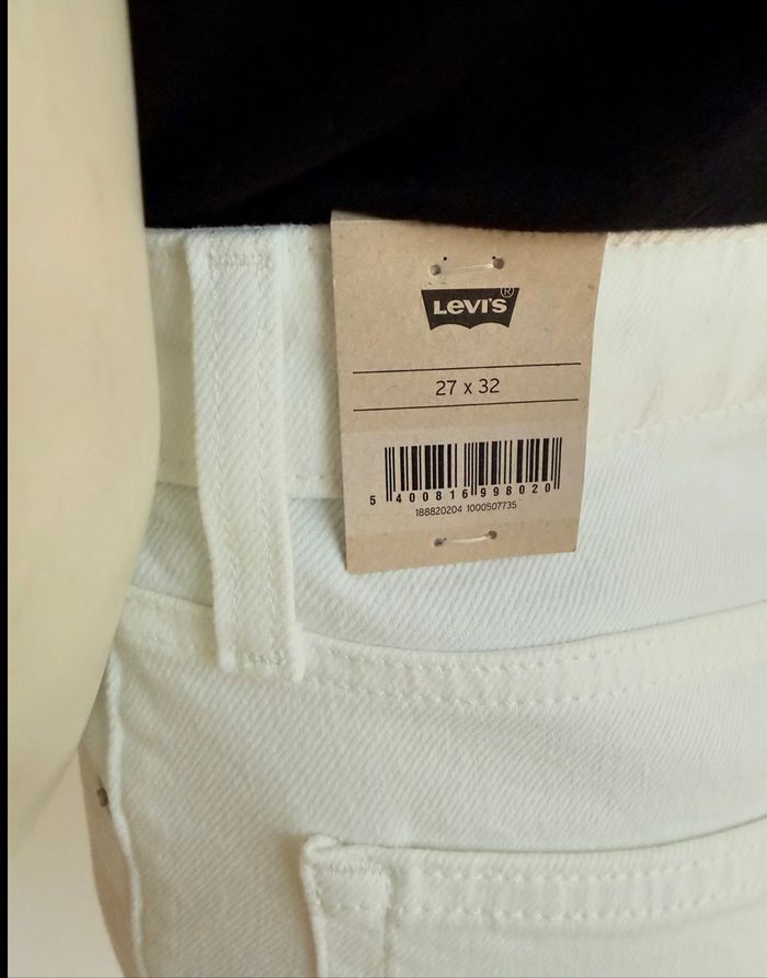 Jean Levi’s 721 High-Rise Skinny – Taille 27/32 – blanc crème – Neuf avec étiquette - photo numéro 7