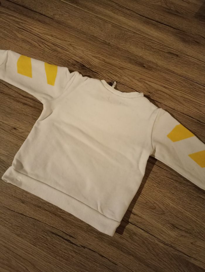 Pull jaune et blanc ikks - photo numéro 4