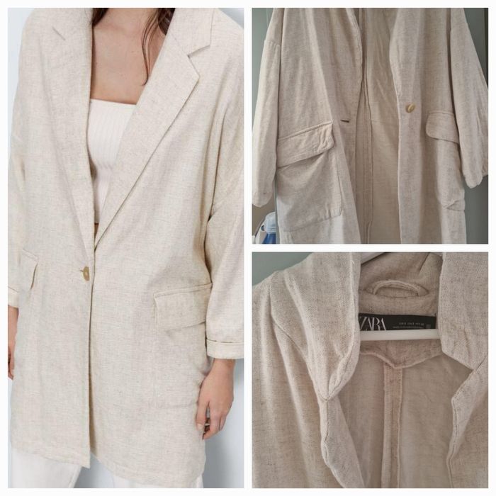 Veste Lîn Zara  Oversize