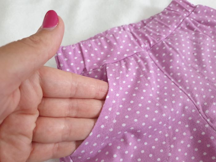 Short mauve à pois blancs - T18M - Bennie Kids - photo numéro 3