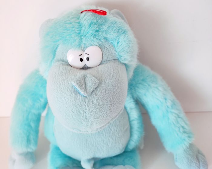 🦄 Peluche singe bleu - 26 cm 🦄 - photo numéro 4