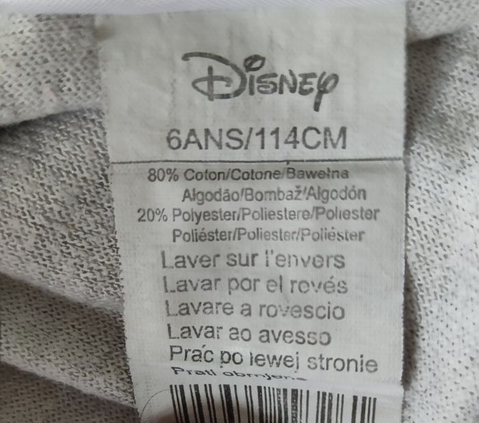 Pyjama Disney fille 6 ans gris et rose – bon état - photo numéro 5