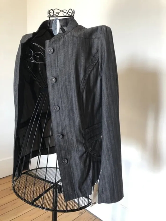 Veste noir-gris foncé Kiabi - photo numéro 6