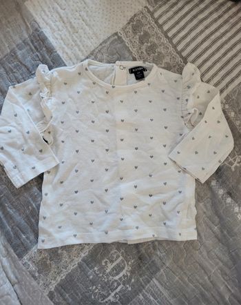 Tee shirt à motif cœur kiabi taille 6 mois