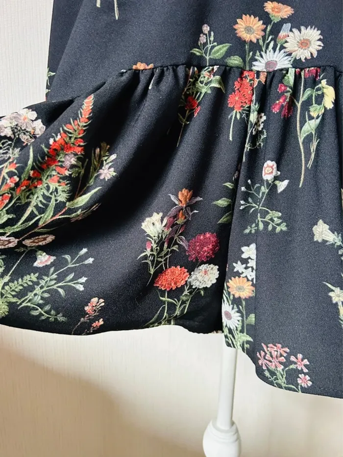 🖤🌿Robe combishort fleuri Boho chic Zara S/36 Floral print Romper dress🌿🖤 - photo numéro 11