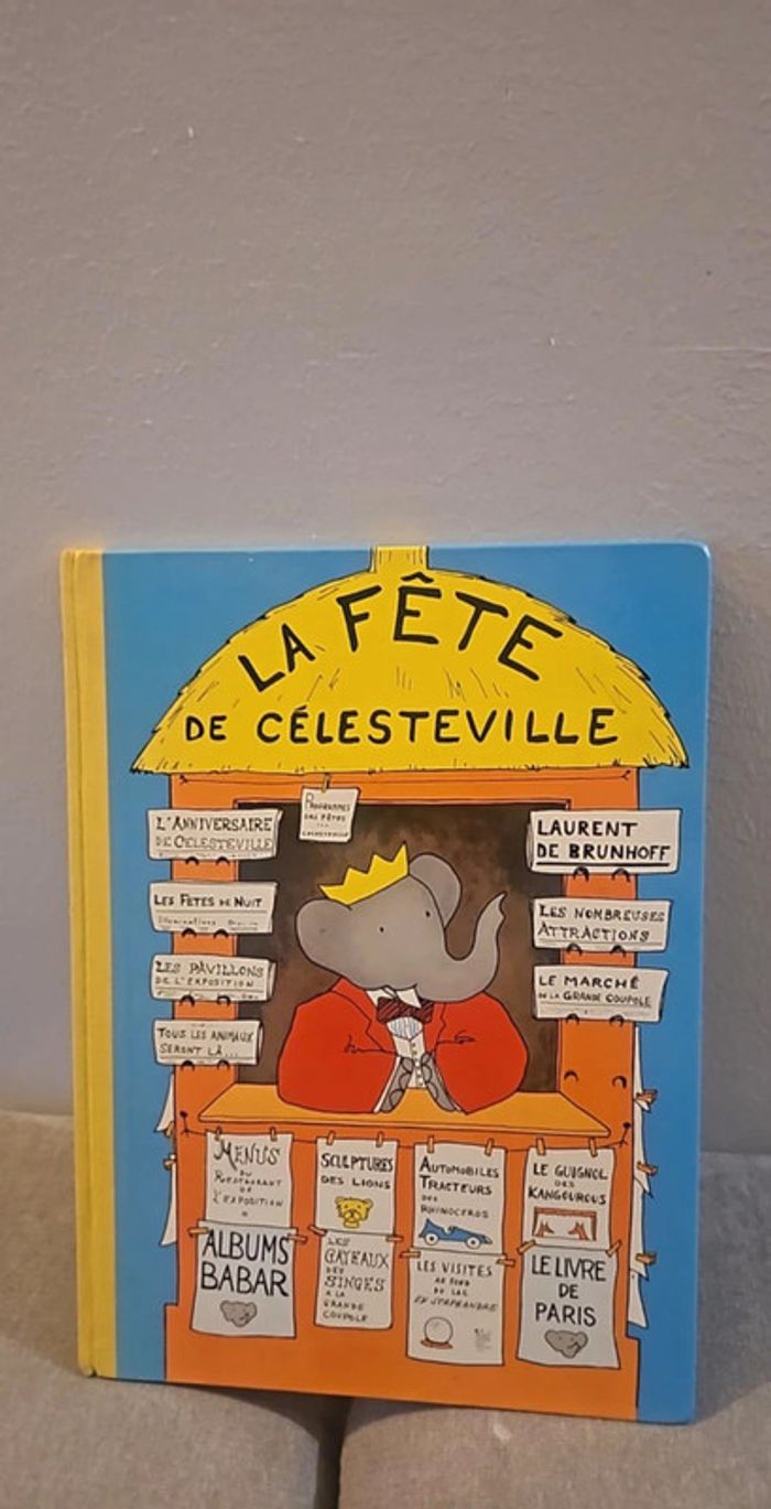 Livre babar la fête de celesteville