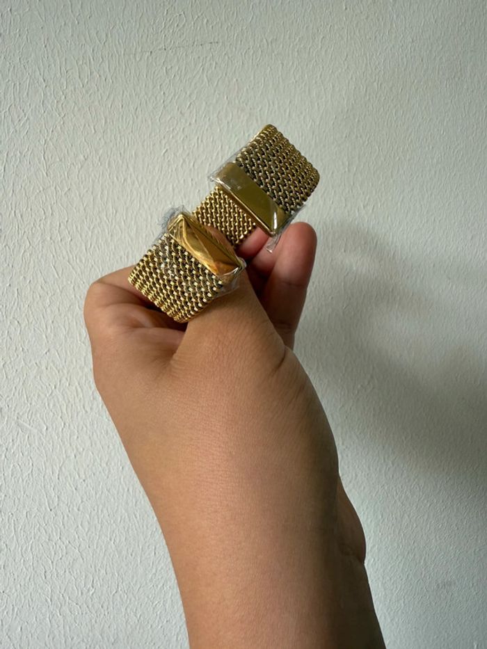 Bracelet maille doré manche - photo numéro 3