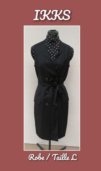 Robe chic noire portefeuille Taille L IKKS
