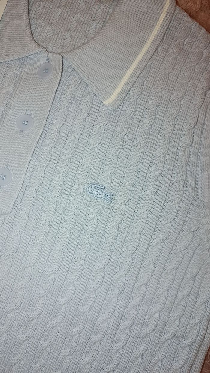 Pull torsadé lacoste manche courte - photo numéro 6