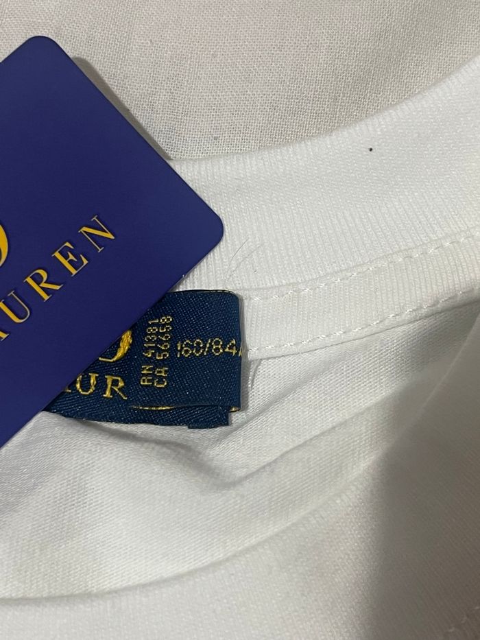 T shirt Ralph Lauren Blanc - photo numéro 3