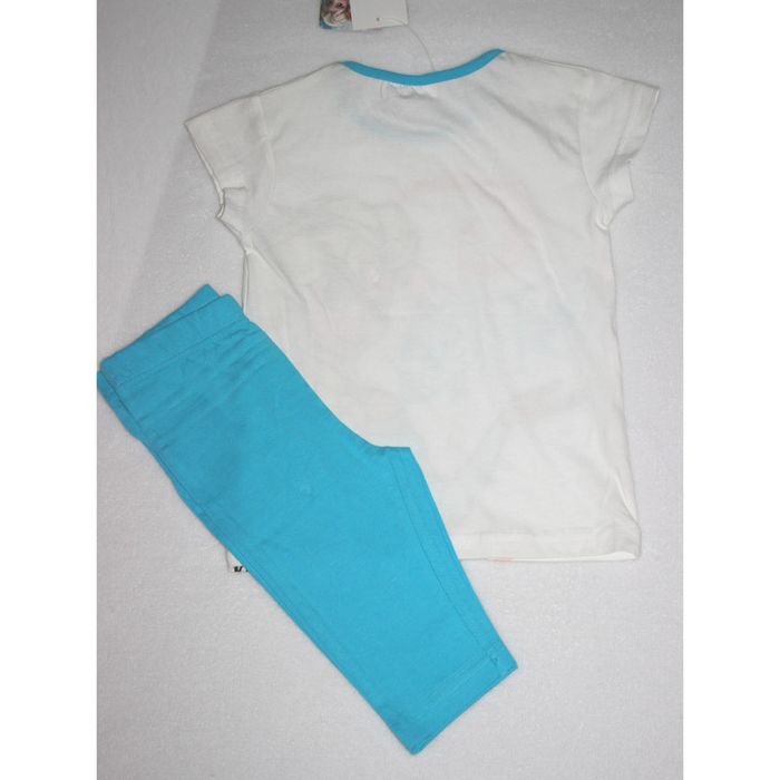 pyjama fille la reine des neiges disney turquoise - photo numéro 3