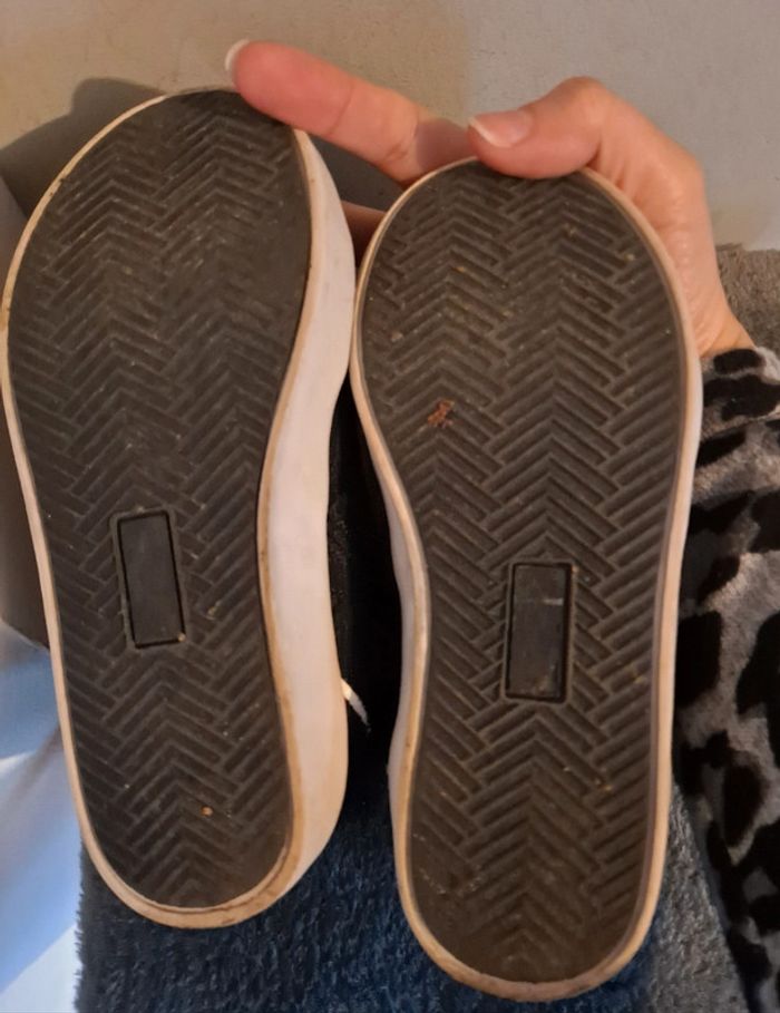 27 Chaussures montantes baskets a strass diamants à lacets fermeture eclair - photo numéro 6