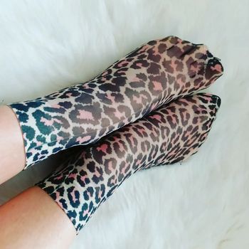 Socquettes voiles léopard neuves